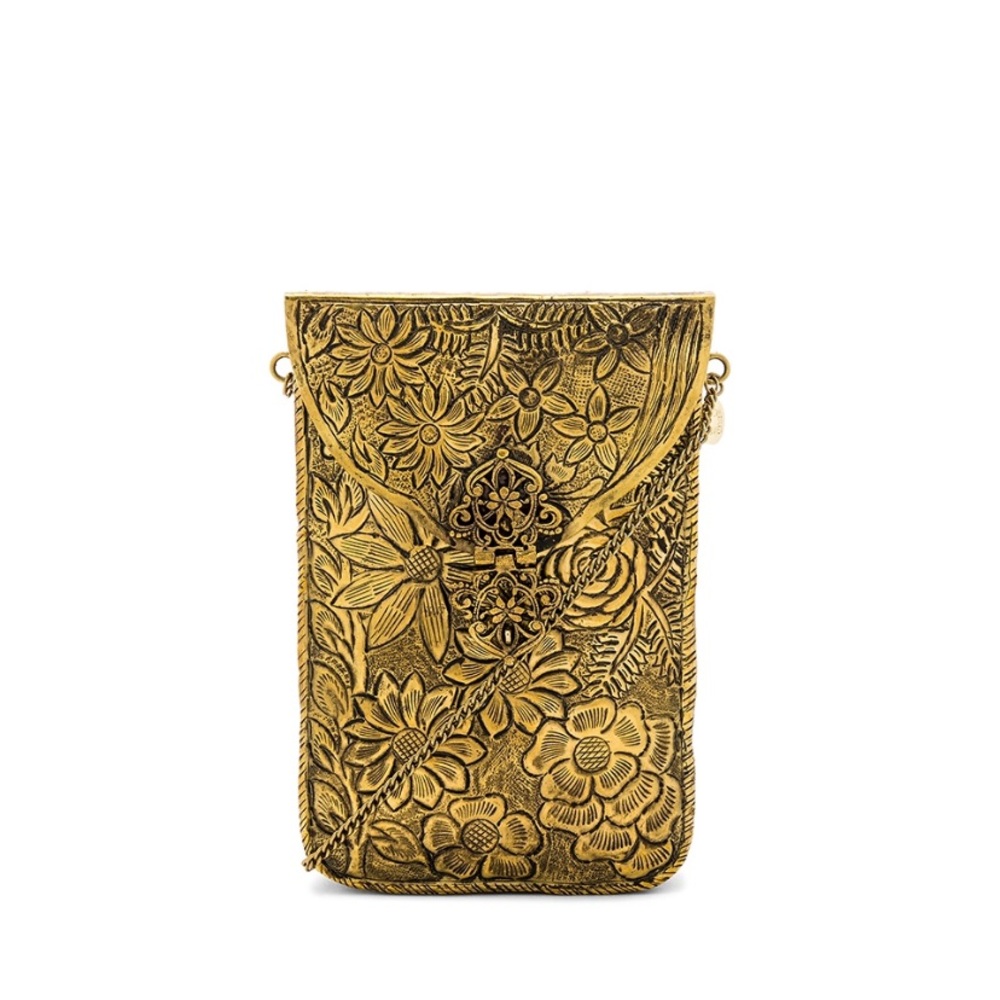 From St Xavier brass metal purse